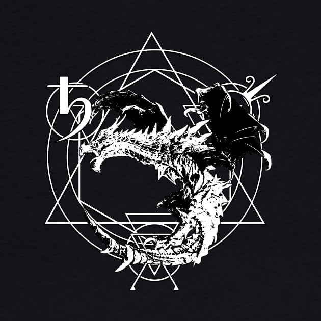 Dragon and transmutation circle by MysticMoonVibes